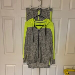 SO Gray and Yellow Track Pants